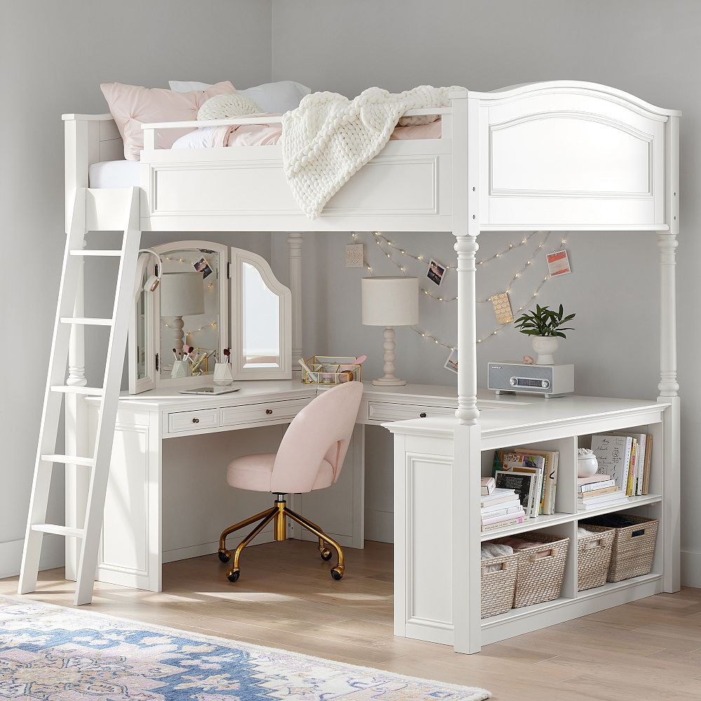 Chelsea Vanity Loft Bed | Pottery Barn Teen