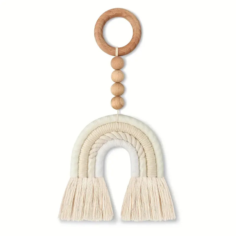 Tassel Rainbow Wall Hanging Decor Woven Rainbow Wall Decor - Temu | Temu Affiliate Program