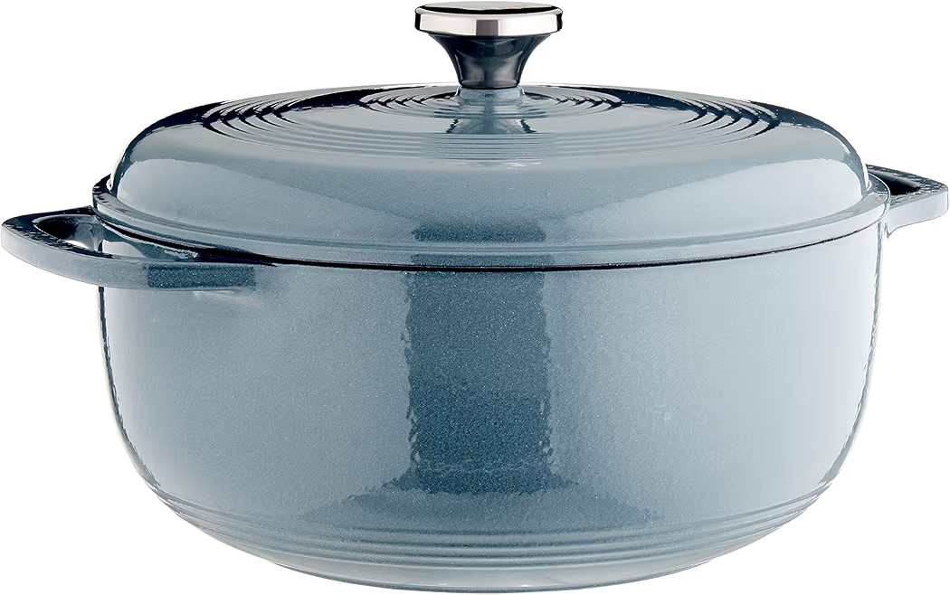 Lodge EC6D34 Enameled Dutch Oven, 6 Qt, Storm Blue | Amazon (US)