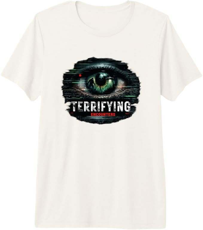 Terrifying Encounters Paranormal Horror Mystery Graphic Premium Tri-Blend T-Shirt | Amazon (US)