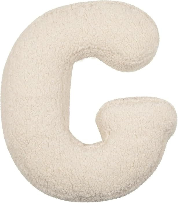 Letter Pillow Decorative Throw Cushion, Plush Lambswool Initial Design, Huggable Stuffed Cushion ... | Amazon (US)