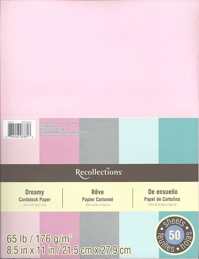 Recollections Cardstock Paper, 8 1/2 x 11 Dreamy (Value 2-pack) | Amazon (US)