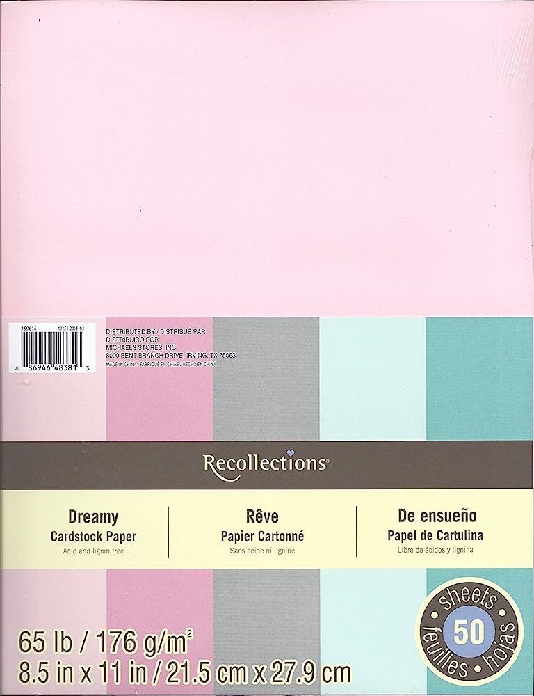 Recollections Cardstock Paper, 8 1/2 x 11 Dreamy (Value 2-pack) | Amazon (US)