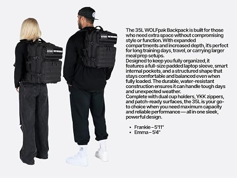 WOLFpak 35L Athletic Gym Backpack - Durable 1000D Waterproof Oxford Material with MOLLE Webbing, ... | Amazon (US)