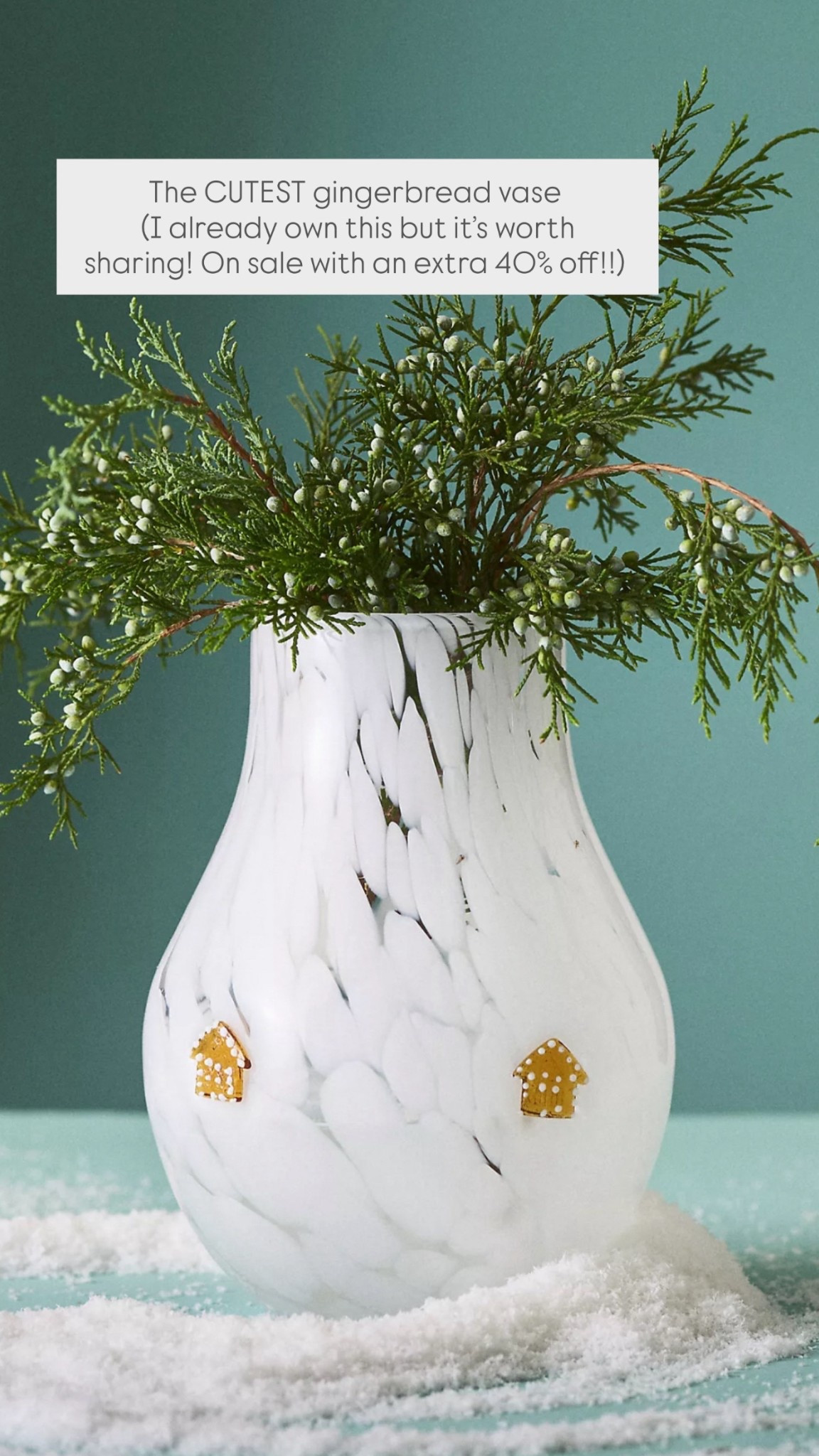Love this Anthropologie gingerbread vase!  Makes an amazing last-minute gift. On sale with an extra 40% off!! 

#LTKHome #LTKSaleAlert #LTKGiftGuide