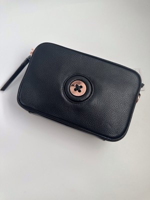 BNWT MIMCO MIM MAZING CROSSBODY BLACK ROSEGOLD BAG RRP 249.99 | eBay AU