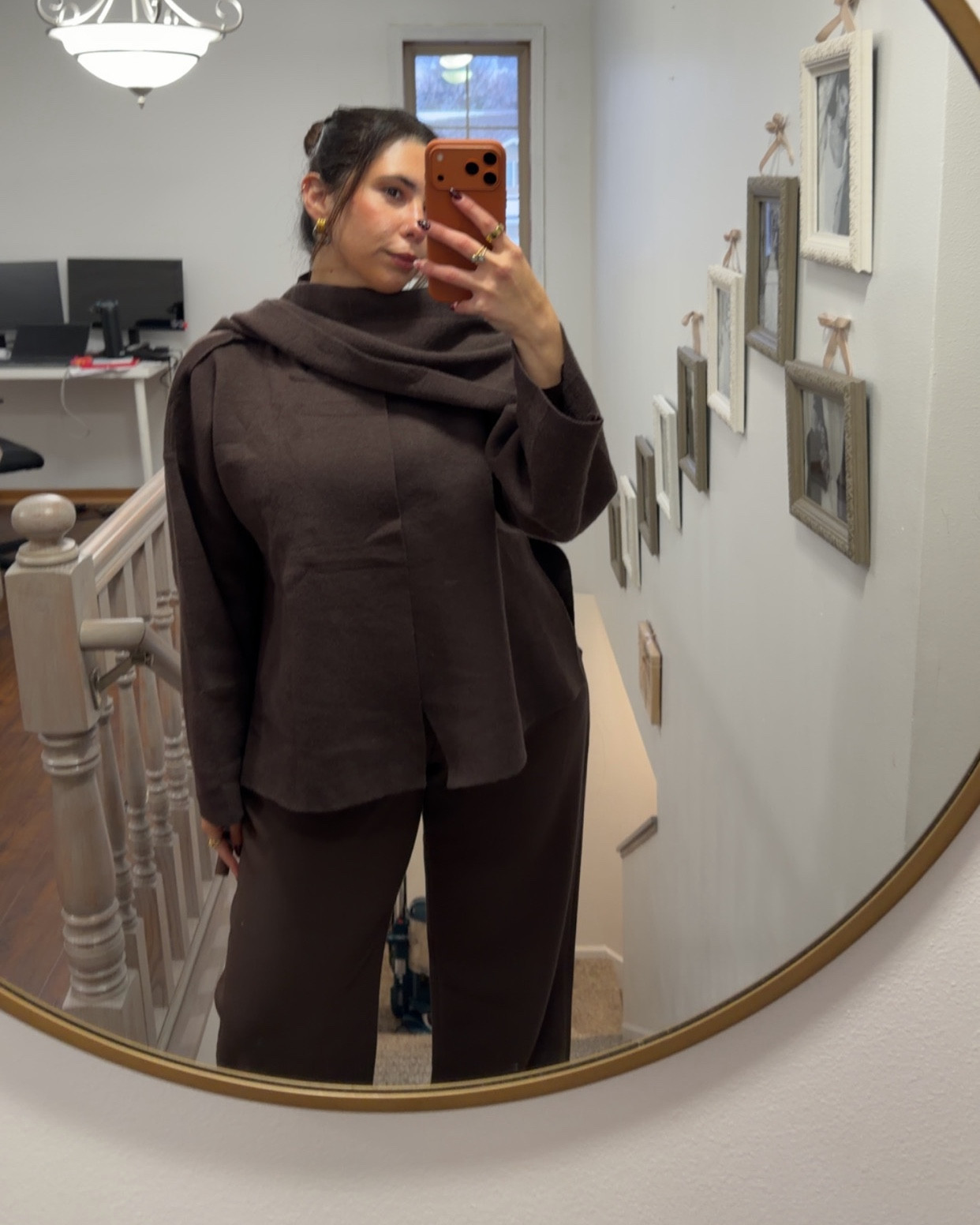 Workwear outfit ideas for winter 🤎
Sweater: M
Pants: 29 regular 

#LTKSeasonal #LTKFindsUnder50 #LTKMidsize