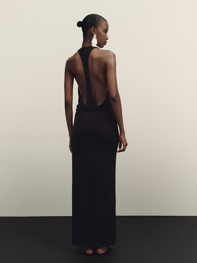 Reformation Bennett Knit Dress Black XL | Reformation (Global)