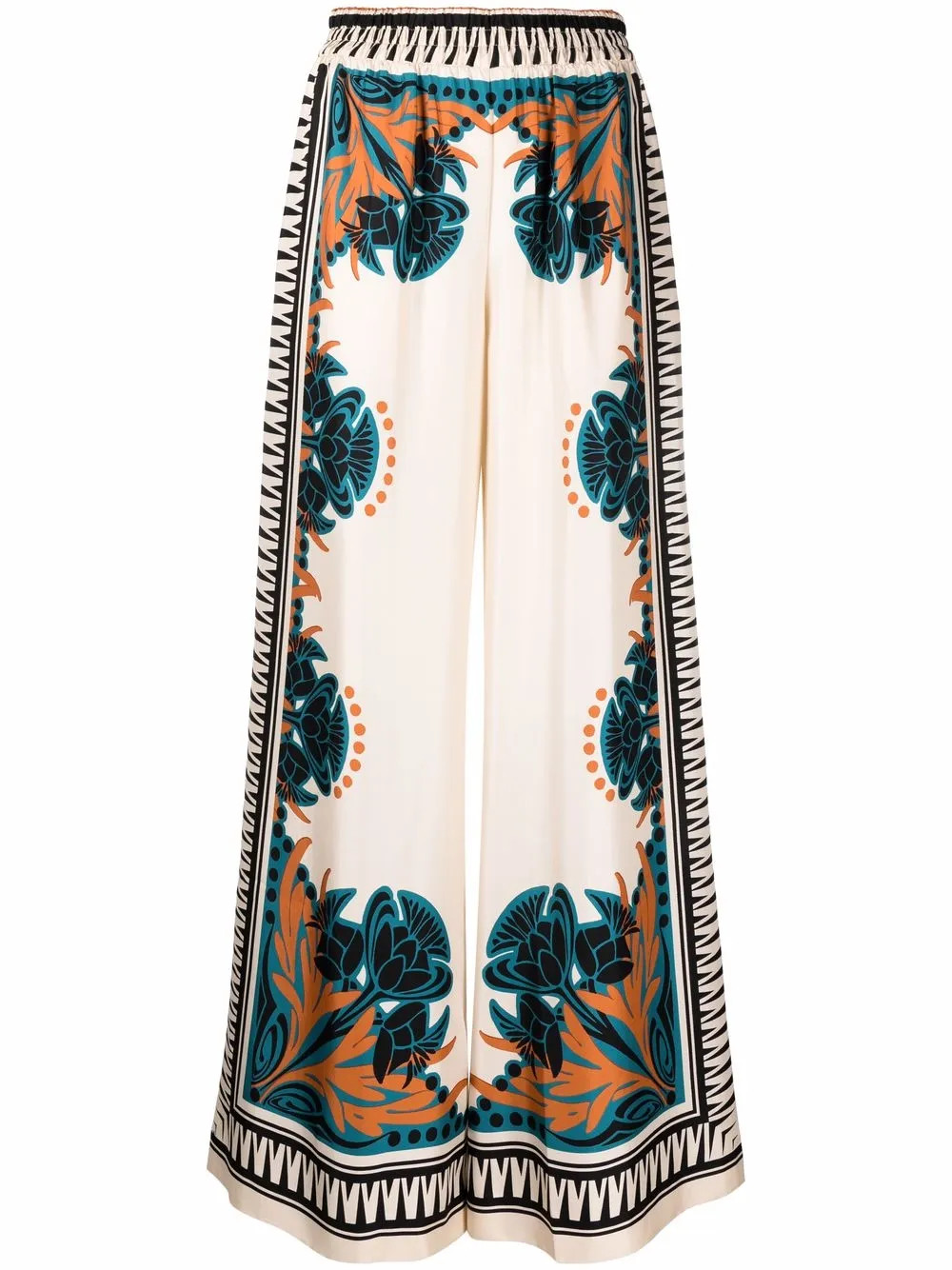 La DoubleJ Placée placed-print Palazzo Trousers - Farfetch | Farfetch Global