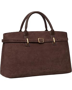 BOSTANTEN Soft Structured Satchel Bag for Women Medium Work Tote Handbag | Amazon (US)