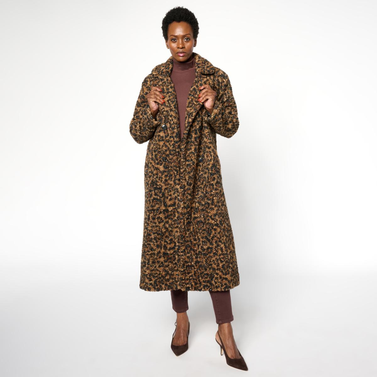 G by Giuliana Black Label Knit Teddy Luxe Coat | HSN