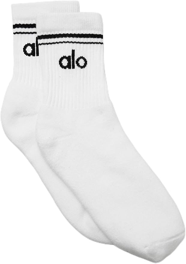 Unisex Half-Crew Throwback Sock - White/Black | Amazon (US)
