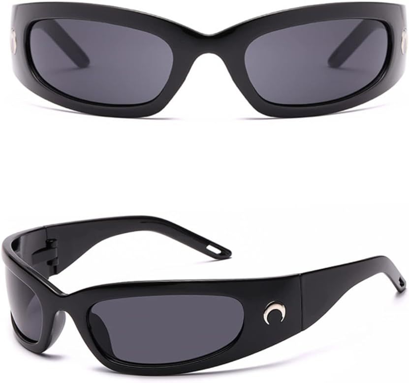 Duper, Wrap Sunglasses, Wrap Around Sunglasses, y2k sunglasses, new moon sunglasses, moon, half moon | Amazon (US)