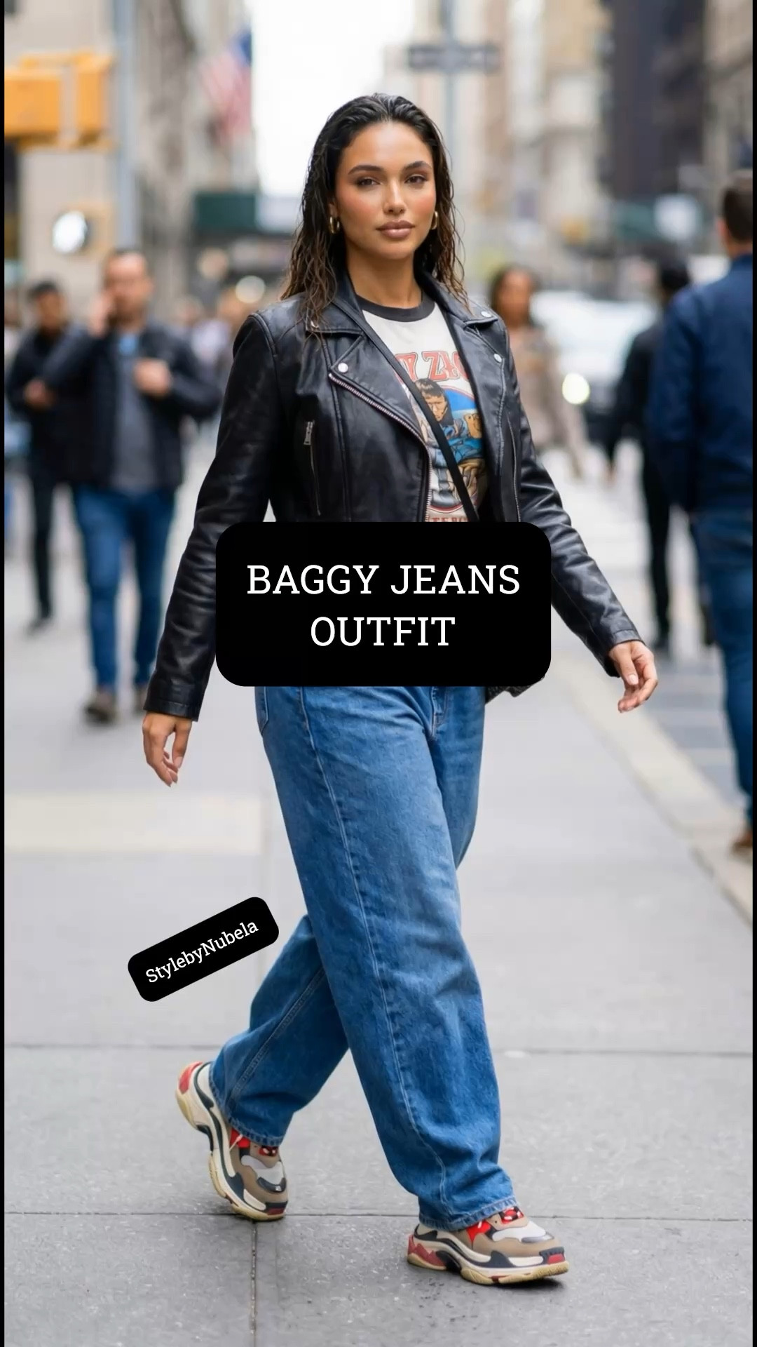 Casual Denim Jeans: Baggy Denim Jeans, leather jacket, graphic Tee shirt, sneaker, crossbody bag#LTKFashion 

daily denim outfits women, casual denim look, how to style jeans women, effortless everyday outfits, Pinterest casual fashion, modern denim styling 

#CasualDenim #EverydayStyle #Denimstyle #ootd #Streetstyle #casualOutfit  

#LTKPlusSize #LTKTall #LTKPetite #LTKBump #LTKmomlife #LTKOver40 #LTKMidsize #LTKvlog #LTKgrwm #LTKootd #LTKdayinmylife #LTKSaleAlert #LTKSeasonal #LTKmomlife #LTKFestival
