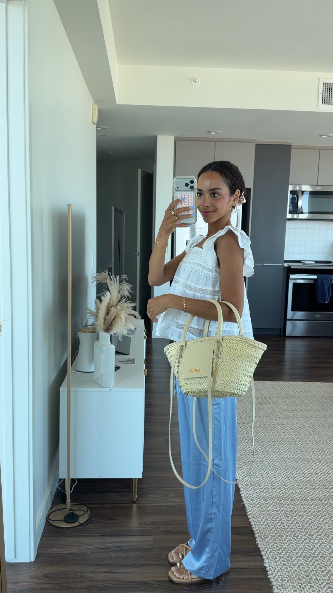 summer outfits, picnic outfits, date night outfits, @abercrombie outfits  

Top: XXS 
Satin pants: XXS

#LTKdayinmylife #LTKootd #LTKSeasonal