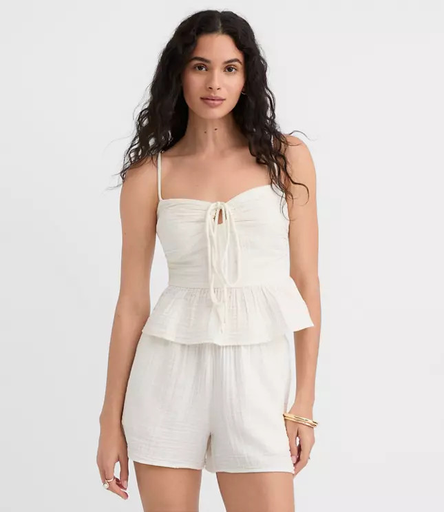 LOFT Beach Triple Cloth Shorts | LOFT