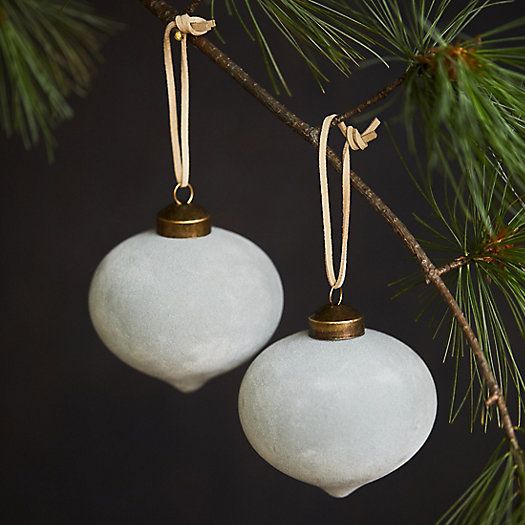 Velvet Drop Ornaments, Set of 2 | Terrain