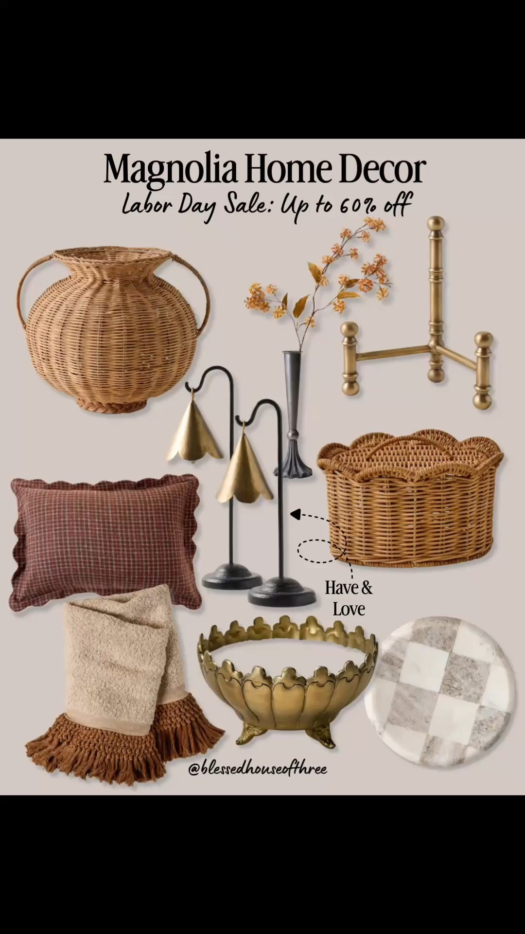 Magnolia Home decor is up to 60% off, and today is the LAST day to shop the Labor Day sale! I rounded up some of my favorite Magnolia Home finds for fall, including woven baskets, warm brass accents, decorative bowls, pillows, lighting and cozy neutral home decor that can easily transition through the season. If you love warm organic modern decor, cottage-inspired details and timeless fall home finds, this is such a good time to grab a favorite before the sale ends tonight.

Magnolia Home decor, Magnolia Home sale, fall home decor, neutral fall decor, organic modern home decor, cottage home decor, brass home decor, woven baskets, fall decorating ideas, organic modern home decor

#LTKHome #LTKSeasonal #LTKSaleAlert
