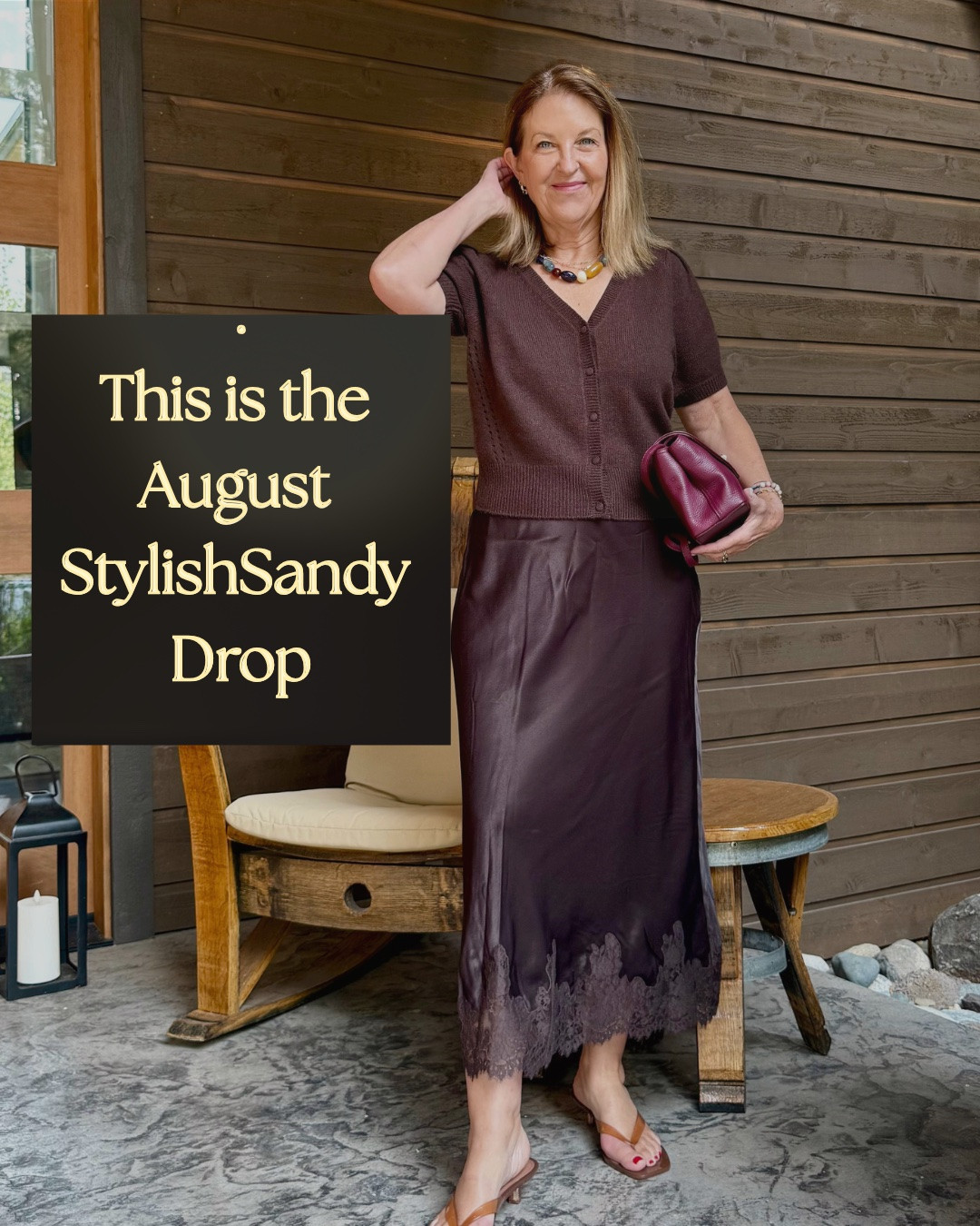 The August stylishsandy drop is all about late August and transitional clothing.  

The statement sweater fits tts. Dress it up or down.

I love the beaded necklace & 2-tone earrings and wear them often. 

A favorite jean available in regular & petite sizes.  It runs tts.  I'm wearing a regular size, and you can see they are long for my tall friends and need hemming on my 5’2” frame. The petite length is perfect for me. 

I love a bias skirt; it fits most people, and this one is trimmed with lace.  It fits tts and is available in navy too. 
Suede sandals are comfy and so chic.  They fit tts. 

The handbag pictured is similar to another brand I own, but with pebbled leather and an easy-to-open & close clasp. The Handbag will be linked in my stories. 

The button-up fits well and adds color and a stripe to an everyday basic 



Summer & fall transitional clothing. Petites & jeans.

#LTKOver40 #LTKSeasonal #LTKPetite