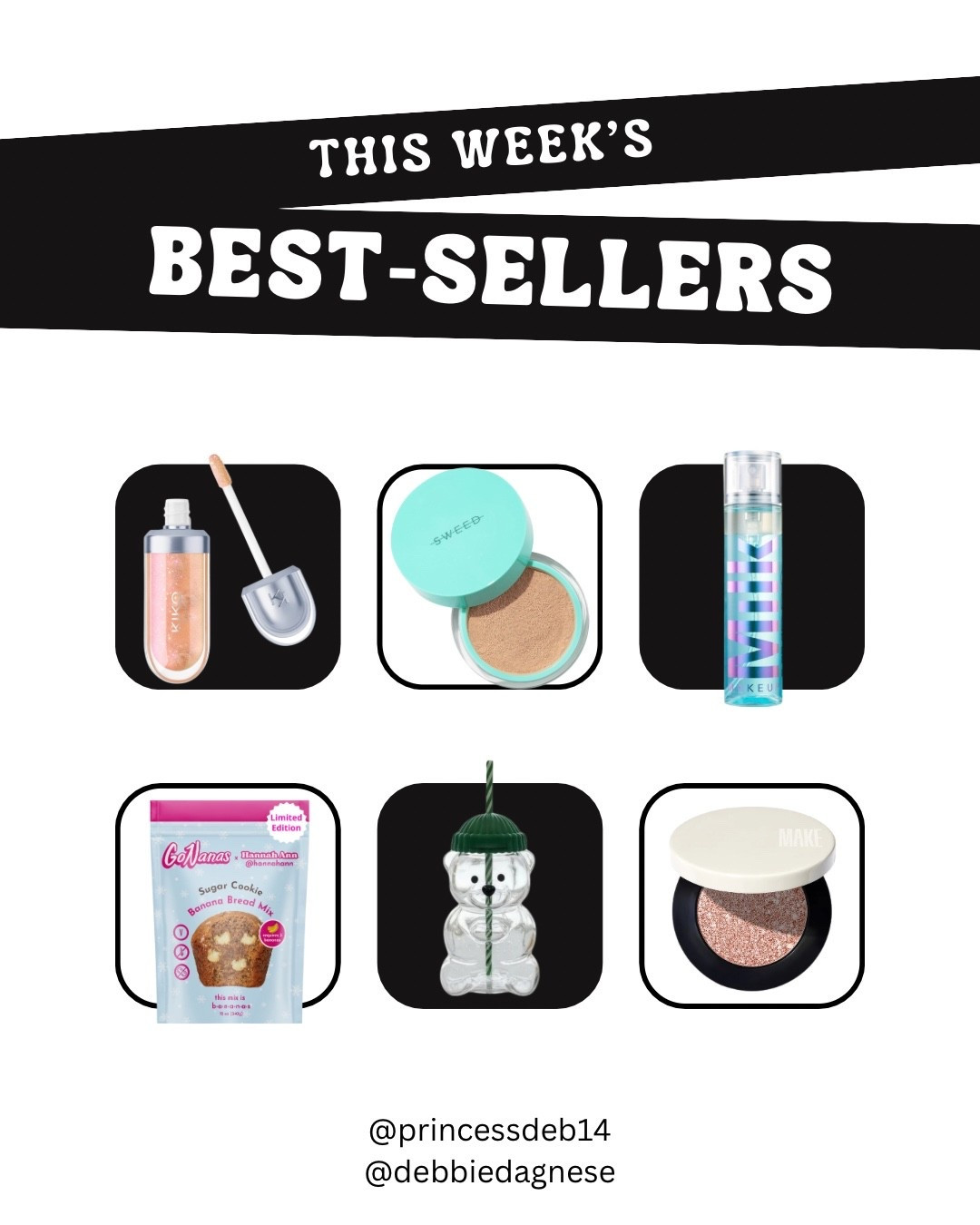 This week’s bestsellers! Plus some notable mentions linked on the post. You guys were loving the Kiko gloss, the bearista cup, & the Sweed powder so much this week🙌🏽

#LTKHoliday #LTKSeasonal #LTKGiftGuide