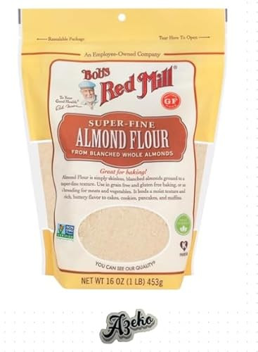 Azeko Gluten Free Almond Flour. One-16 oz Packages of All Natural Finely Ground Bobs Red Mill Almond Flour | Amazon (US)