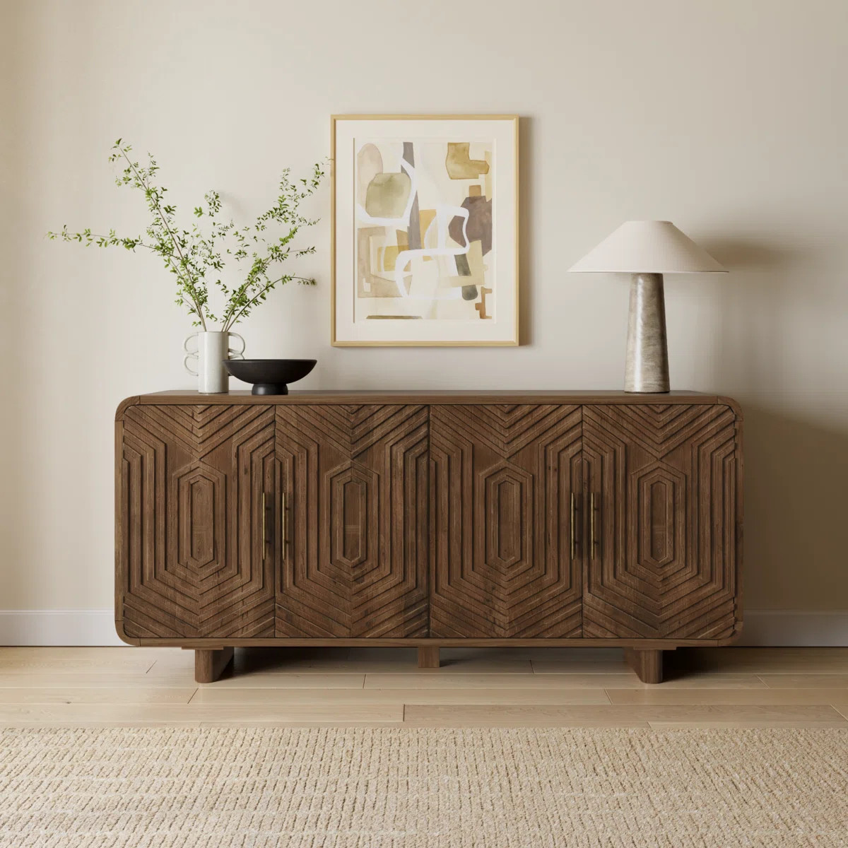 Joss & Main Quince 78'' Solid Wood Sideboard & Reviews | Wayfair | Wayfair North America
