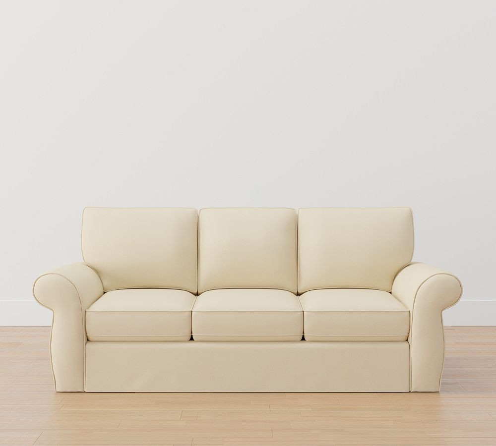 Pearce Roll Arm Slipcovered Sleeper Sofa with Memory Foam Mattress (89") | Pottery Barn (US)