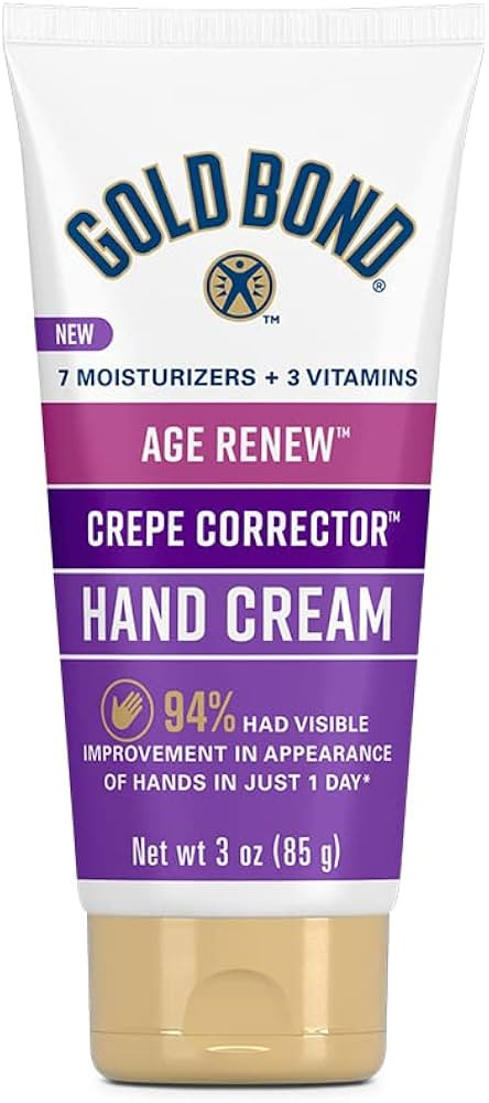 Gold Bond Age Renew Crepe Corrector Hand Cream, Replenishing & Smoothing Formula, 3 oz. | Amazon (US)