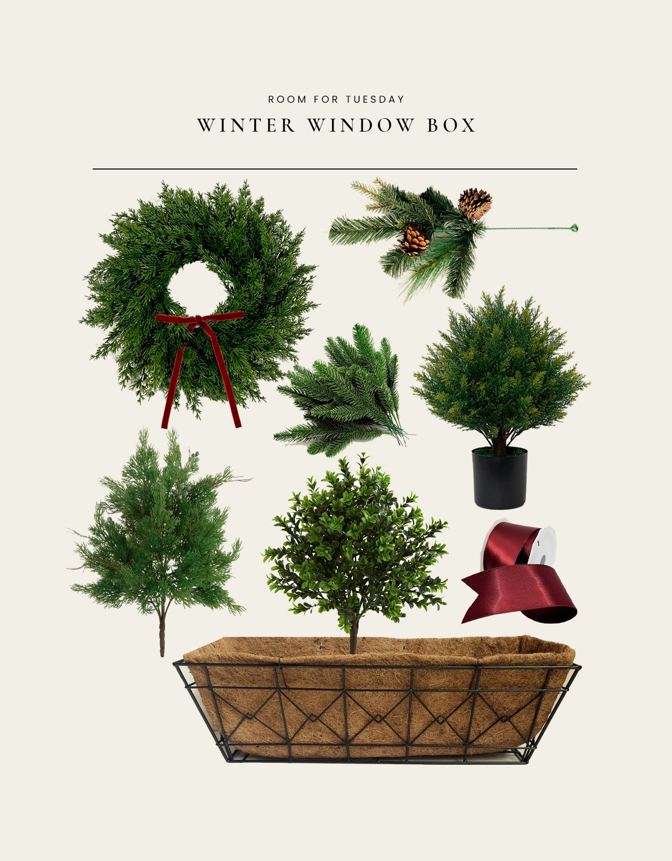 Everything I used for my faux winter window boxes... they're going on 5 years old and look great! 

 

#LTKHoliday #LTKSeasonal #LTKHome