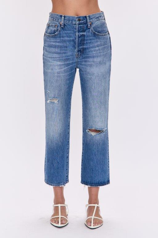 Pistola - Cassie Crop High Rise Straight - Honor Distressed | Jones & Daughters