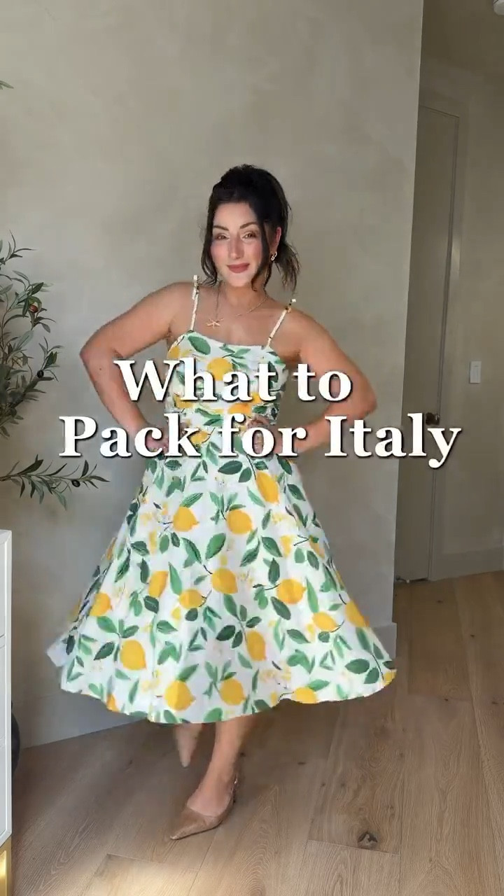 Capsule wardrobe for Italy!! 

5’0” 140lbs Pear Shaped
Sizing info: 
Lemon dress size small
Black halter size small 
Polka dot pants size 4
Pink dress size small
Striped cardigan size small
Black top
Black pants
Black tank size small
White linen pants size 27 extra short 
Red set size small
Denim top size small
Blue striped dress size small
Brown pants size small


#LTKTravel #LTKootd #LTKPetite