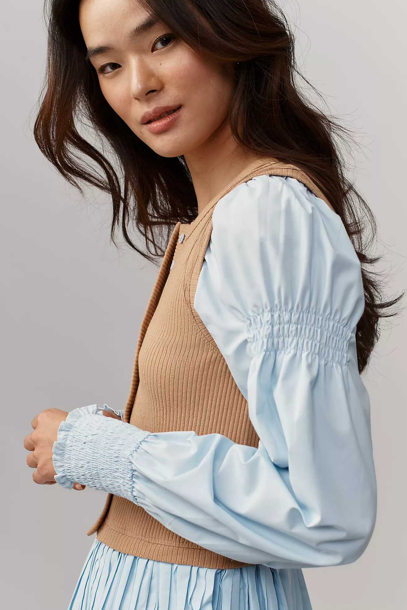 By Anthropologie Layered Twofer Long-Sleeve Top | Anthropologie (US)