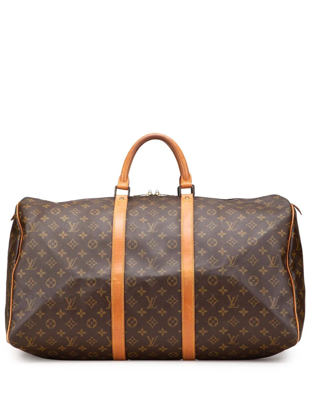 Louis Vuitton Pre-Owned 1991 Monogram Keepall 55 travel bag - Brown | Farfetch Global