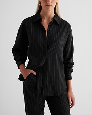 WomenTopsStyle 09709822Striped Boyfriend Portofino Shirt | Express