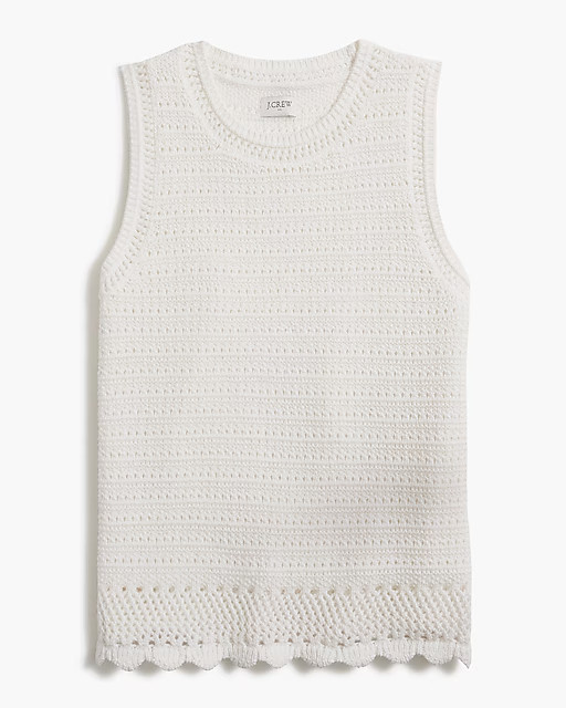 Crochet sweater-tank | J.Crew Factory