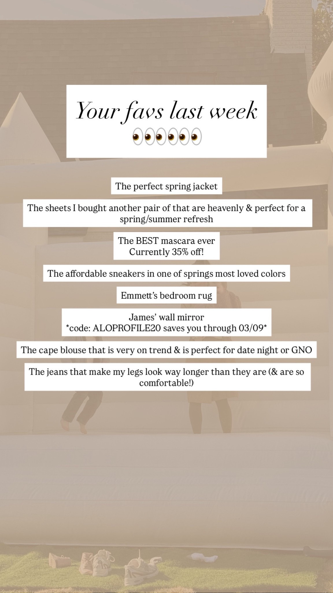 The most shopped & loved last week. 

Code: ALOPROFILE for Tarte✨

#LTKootd #LTKHome