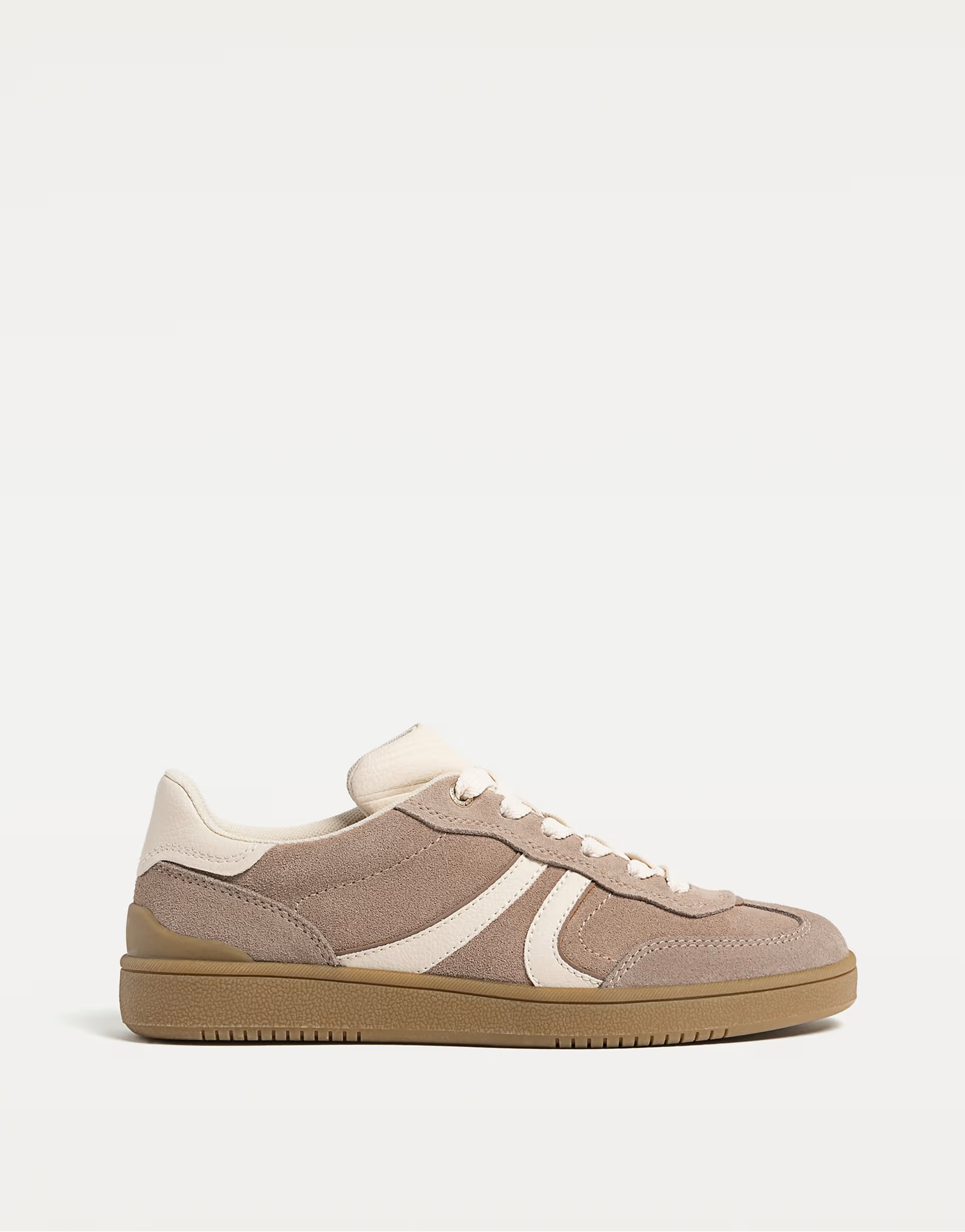 Stradivarius leather trainers in beige | ASOS | ASOS (Global)