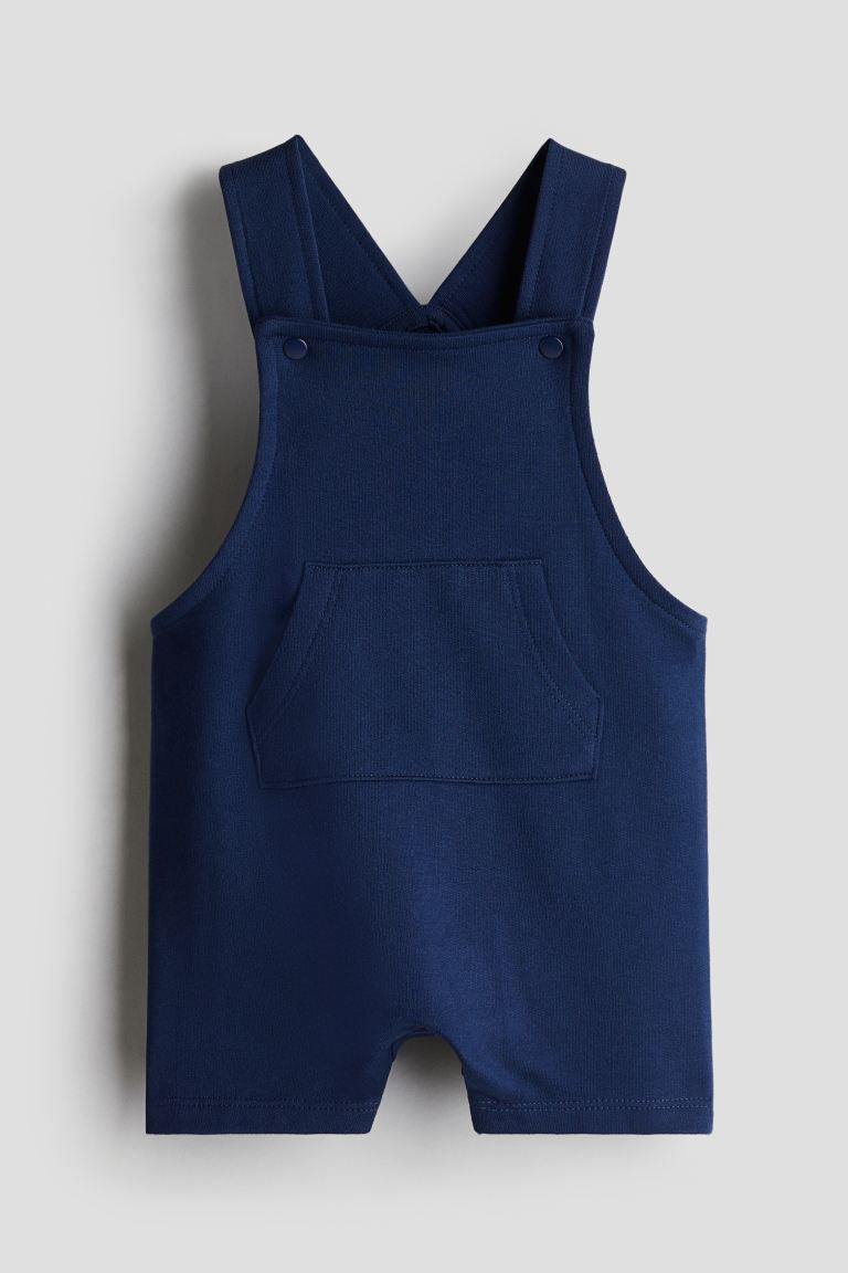 Sweatshirt Overall Shorts - Short - Dark blue - Kids | H&M US | H&M (US + CA)