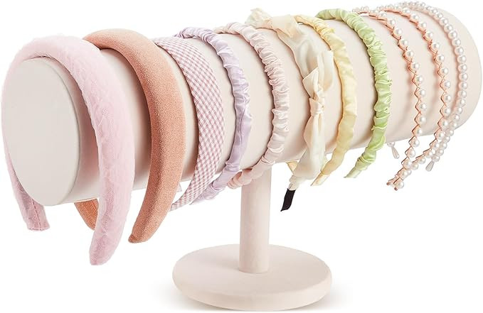 Wenqik Extra Long T Bar Headband Holder Organizer Velvet Headband Rack Storage Hairband Organizer... | Amazon (US)