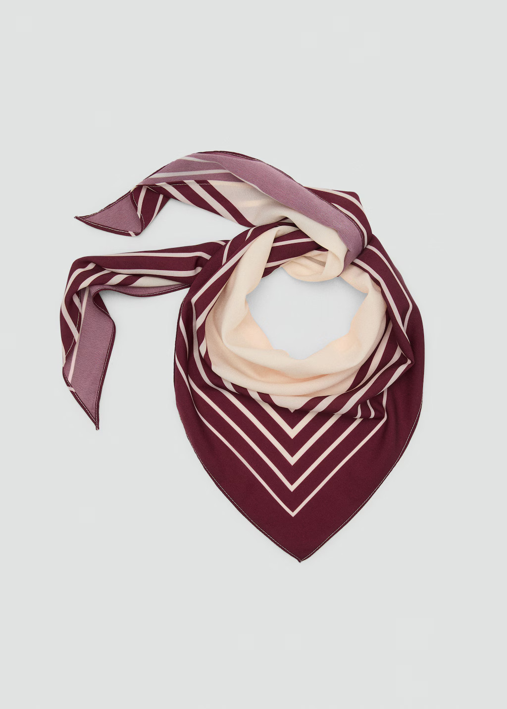 Striped satin scarf - Women | MANGO United Kingdom | MANGO (UK)