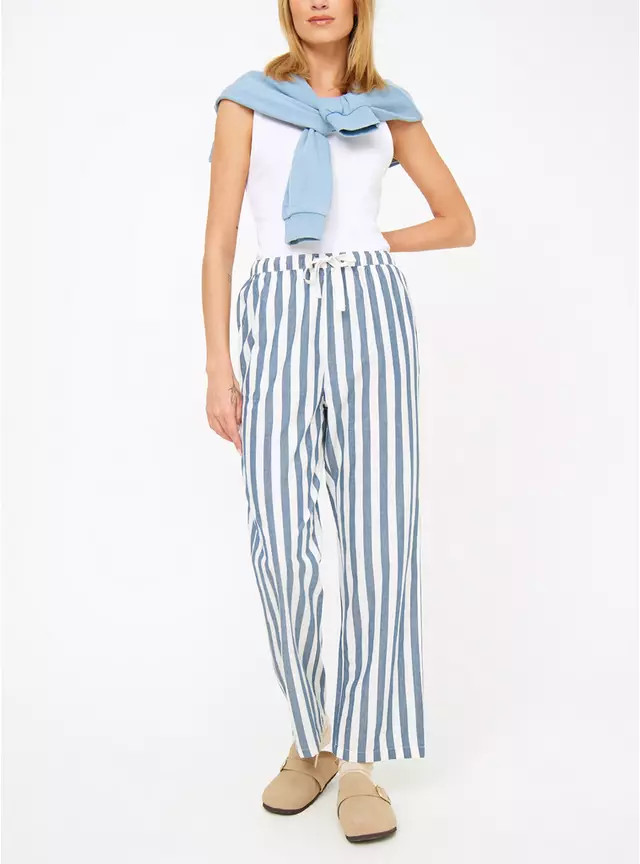 Buy Navy Stripe Pyjama Bottoms 22 | Pyjamas | Tu | Tu Clothing