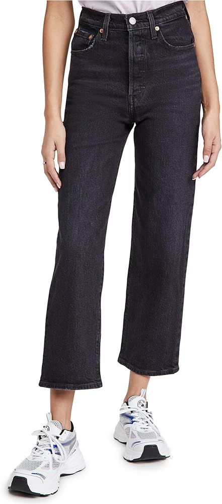 Levi's Women's Premium Ribcage Straight Ankle Jeans | Amazon (US)