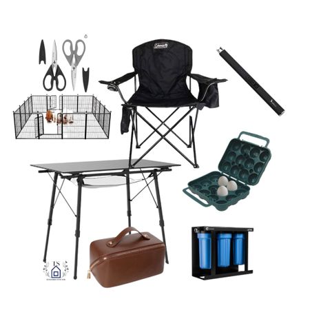 Links to my favorite camping gear! Coleman chair that has a cooler, pleather travel case, light weight folding table, egg carrier for safe travels, puppy gate, kitchen scissors, rechargeable lighter, and a water filtration system for your camper  

#LTKFind #LTKfamily #LTKtravel