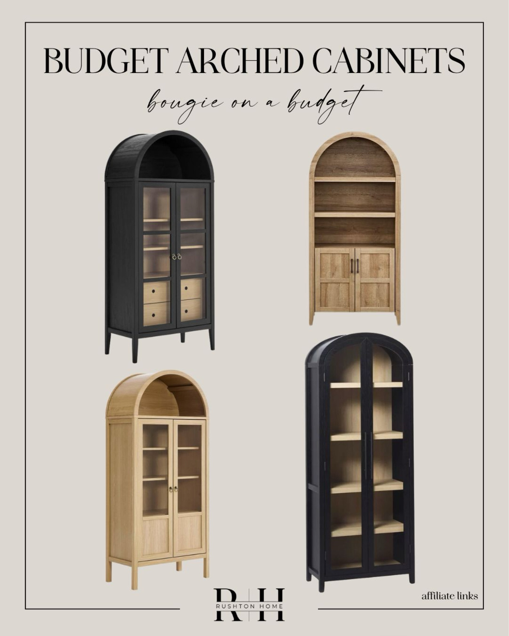 Beautiful arched cabinets! But affordable! Bougie on a budget arched cab choices.

Dining cabinet, display cabinet, arched cabinet , arch cab, decor cabinet, cabinet styling, display shelf styling

#LTKHome