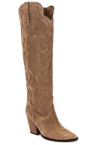 Jeffrey Campbell Amigos Lo Boot in Taupe Suede from Revolve.com | Revolve Clothing (Global)