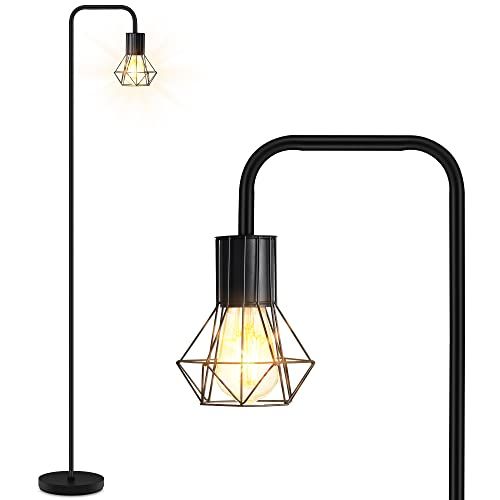 BoostArea Floor lamp, Industrial Floor Lamp, Standing Lamp with 6W LED Bulb, E26 Socket, On/Off Foot | Amazon (US)