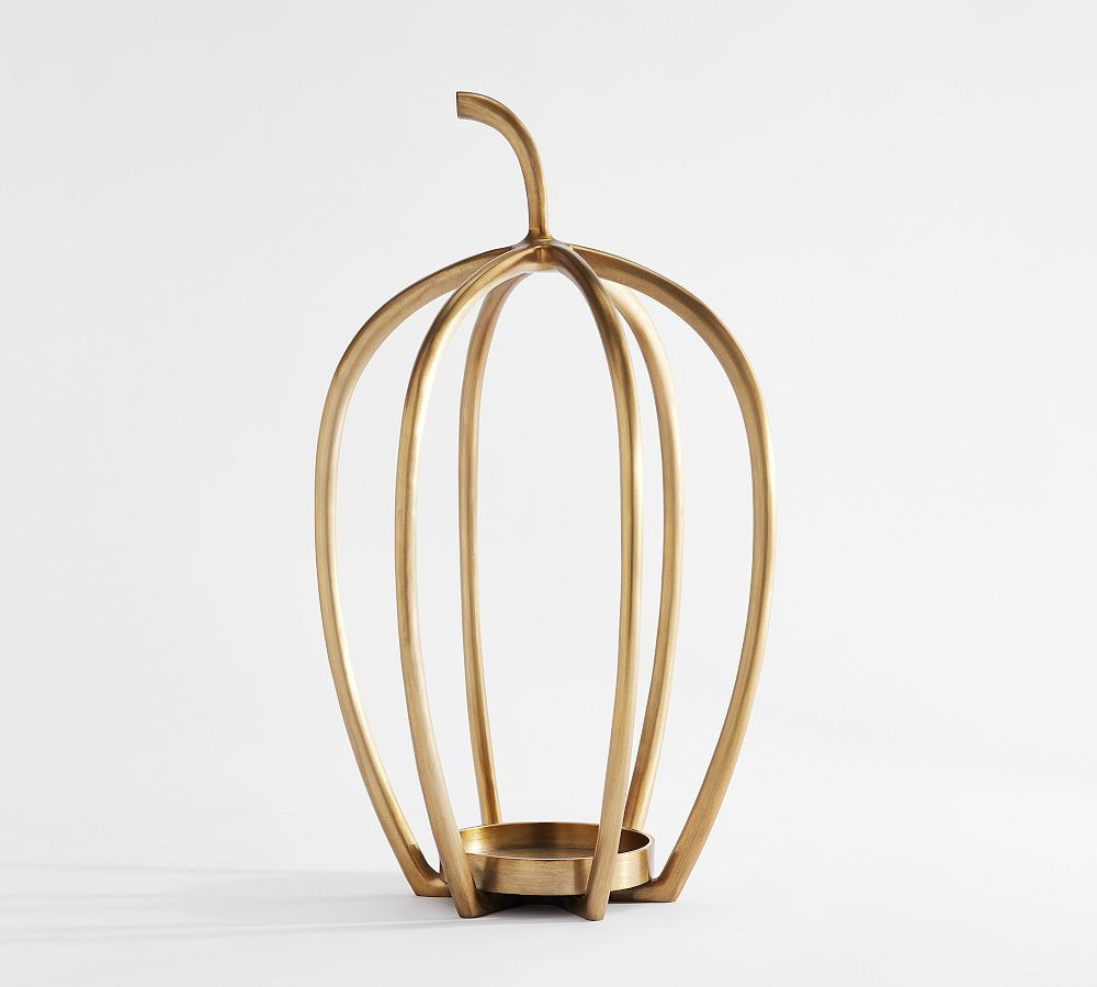 Handcrafted Fallon Pumpkin Candle Holder | Pottery Barn (US)