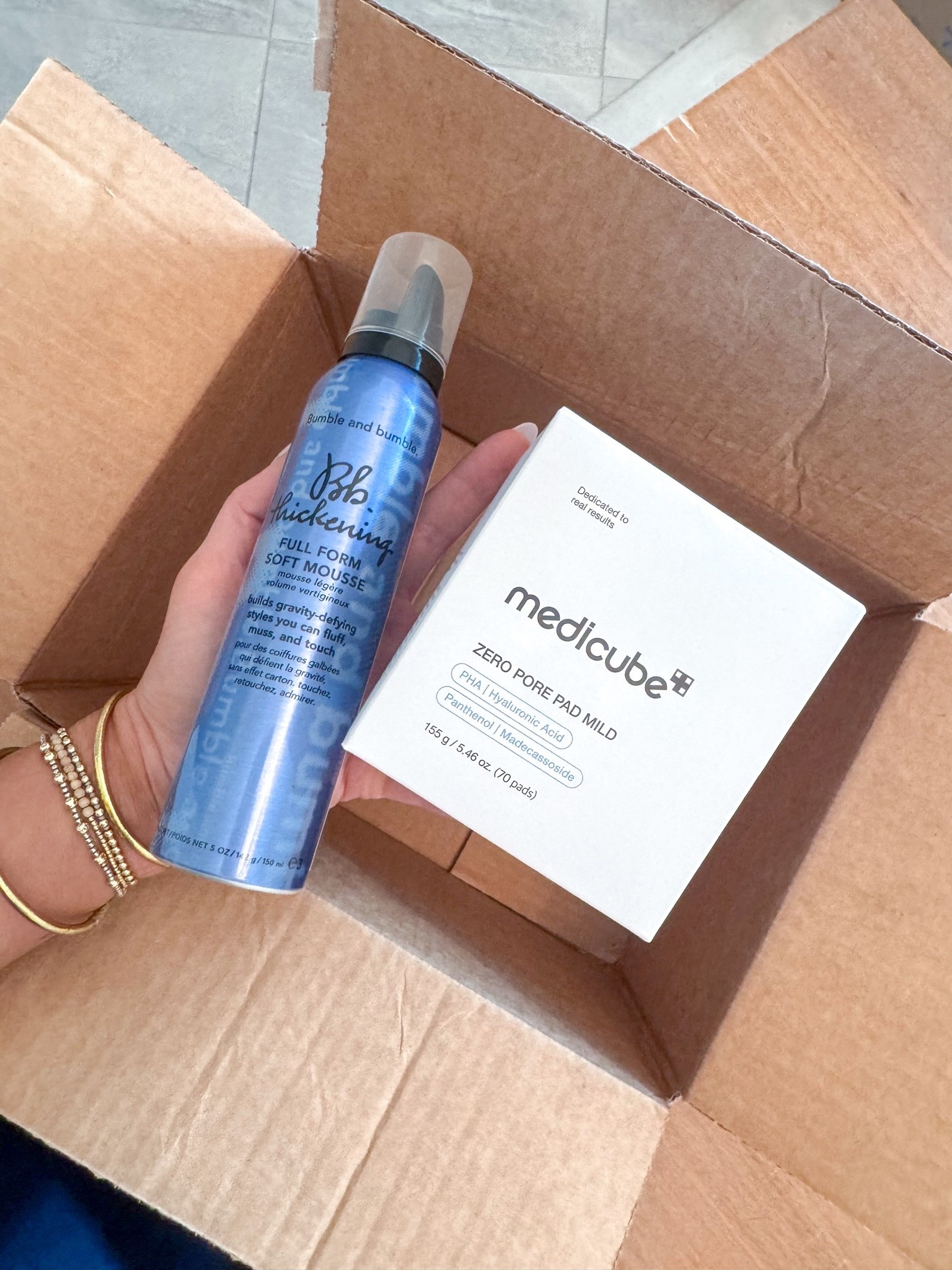 Amazon items that are on our re-order lists: • Bumble and bumble. Thickening Full Form Soft Hair Mousse. • medicube Toner Pads Zero Pore Pad Mild 2.0 for Gentle Exfoliating (for my daughter).

#LTKBeauty #LTKmorningroutine #LTKselfcare
