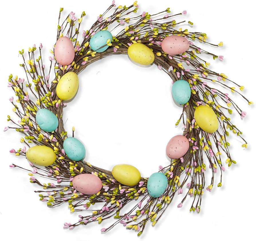 Easter Wreath Easter Decorations for The Home, 22inch Easter Wreaths for Front Door, Easter Decor... | Amazon (US)