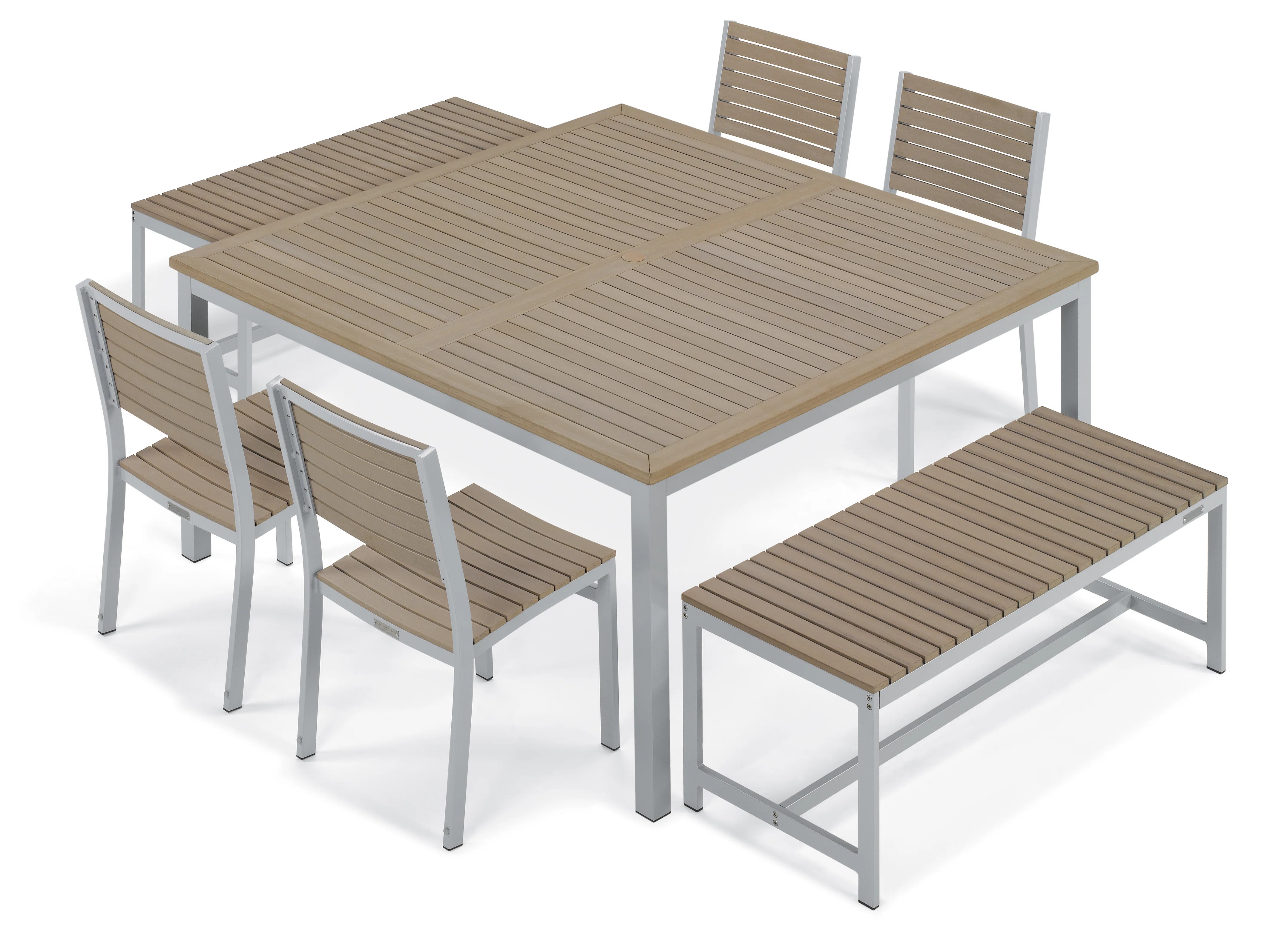 Travira 8 - Person Patio Dining Set with Square Table | Wayfair North America